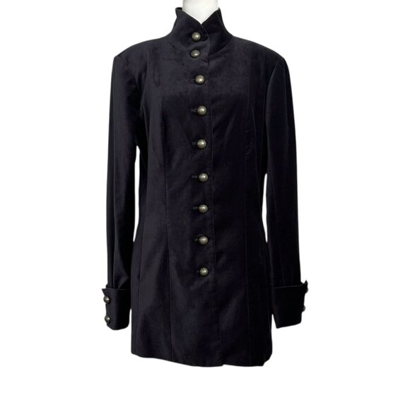 Saks Fifth Avenue Velvet Military Sergeant Pepper Style Coat Jacket NWT (10) - Picture 1 of 13